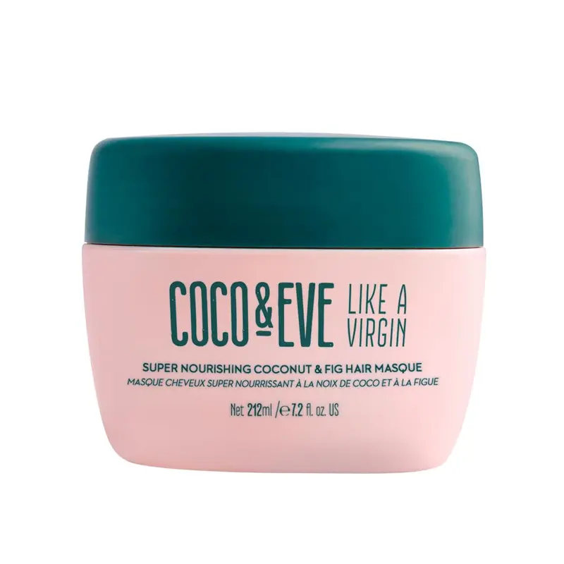 Coco & Eve Like a Virgin Masque Cheveux – Soin profond noix de coco & figue, 212 ml
