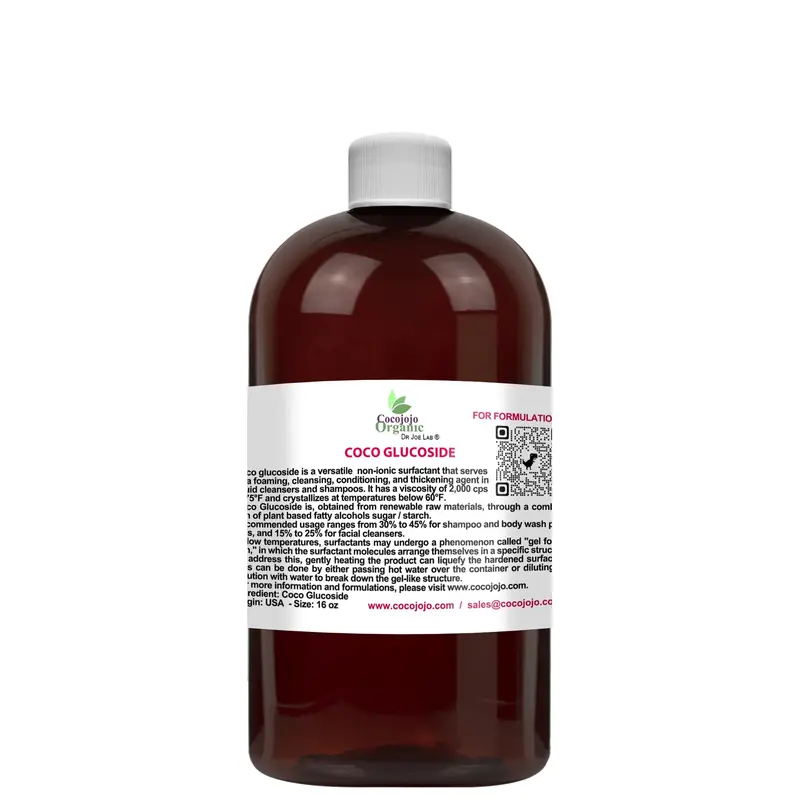 cocojojo Coco Glucoside – Surfactant naturel pour savons, gels douche et soins de la peau – 454 g