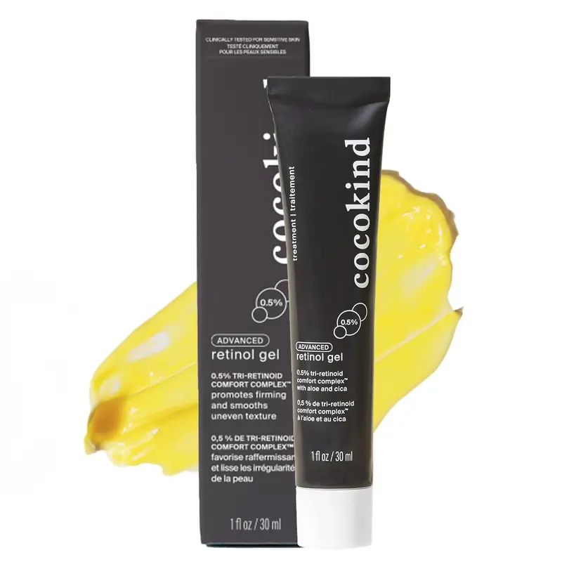 Cocokind Advanced Retinol Gel 0,5% – Ridules et Texture Uniforme, Sans Irritation – 1 fl oz