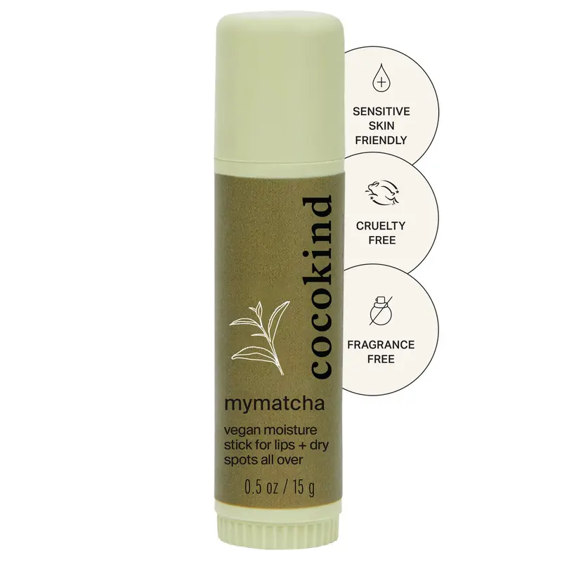 Cocokind Mymatcha Stick Hydratant Tout-en-Un – Baume Lèvres et Contour des Yeux, 14 g (0,5 oz)