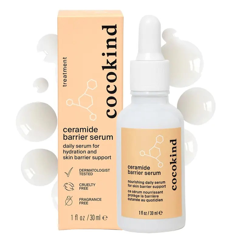 Cocokind Sérum Barrière aux Céramides – Hydratant, Sans Parfum, Pour Toutes les Peaux, 30 ml
