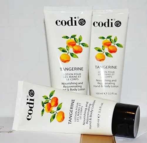 CODi Lotion nourrissante et régénérante pour mains et corps – Mandarine, 100 ml, lot de 3