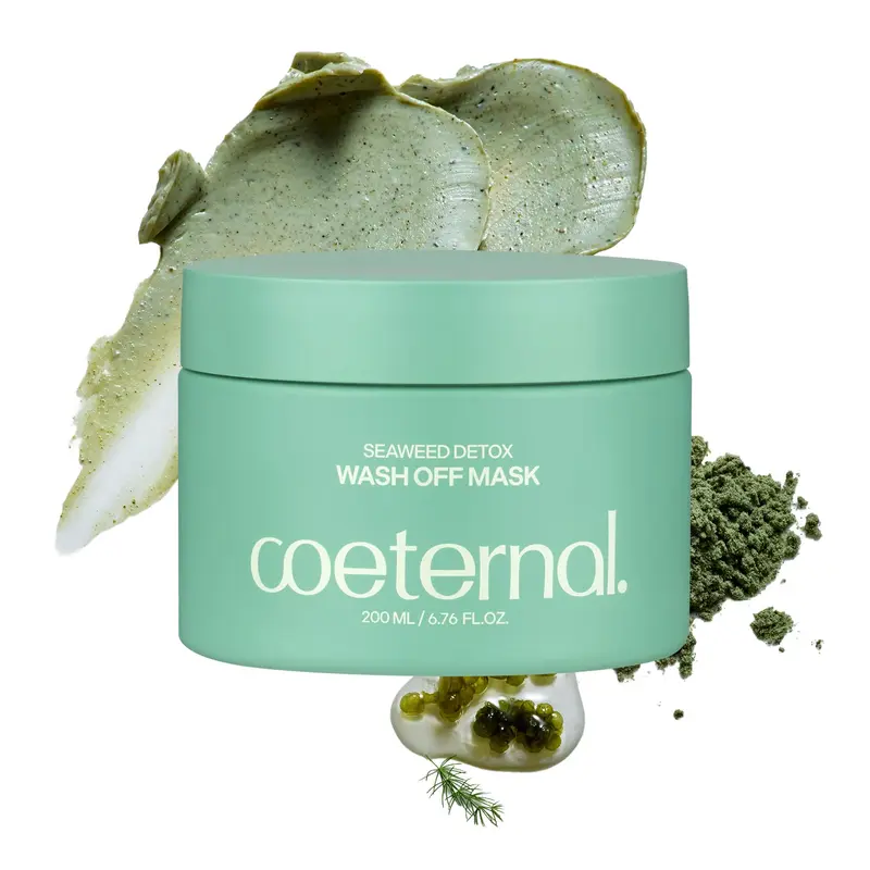 Coeternal Masque Détox Seaweed — Argile Fraîche pour Pores et Nettoyage Profond, 200 ml