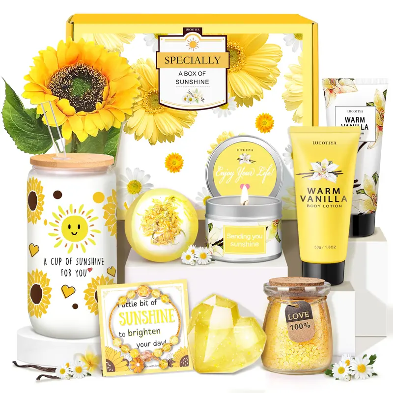 Coffret Bien-Être LUCOTIYA – 10 pièces vanille chaude, cadeaux pour femmes