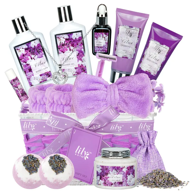 Coffret Spa Lily Roy – 17 Pièces, Cadeau Saint-Valentin pour Femme