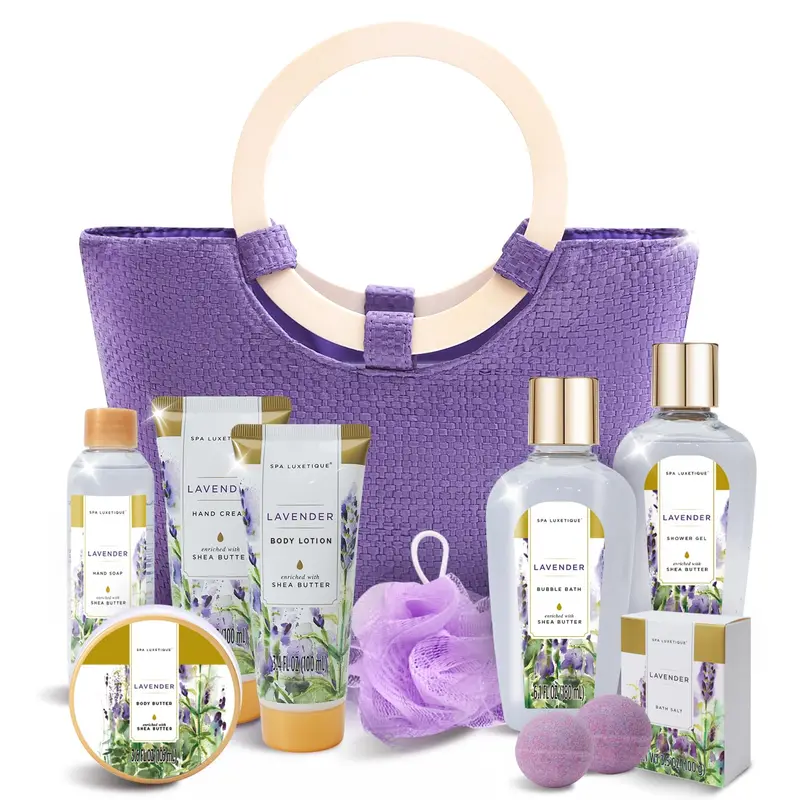 Coffret Spa Luxetique Lavande – 10 pièces pour femmes | Cadeau idéal