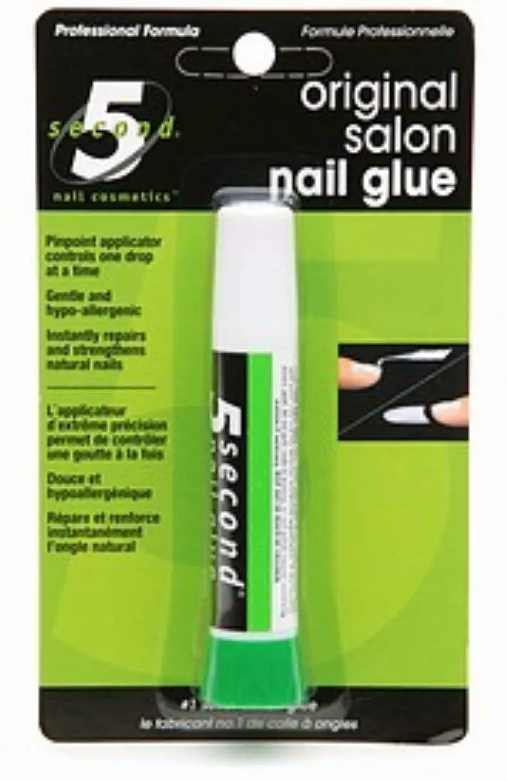Colle à Ongles 5 Second Salon 0,07 oz – Lot de 3