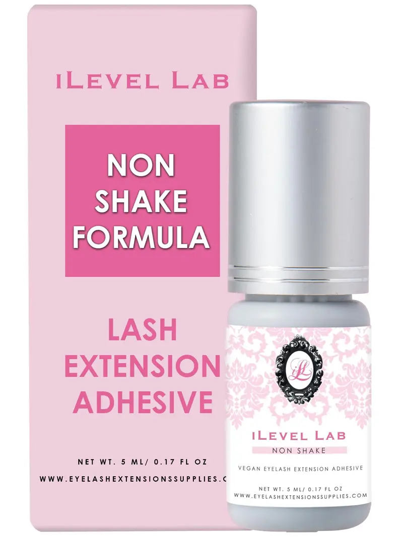 Colle Cils iLevel Lab Non Shake Extra Fort – Pas de Shake, Séchage 0,5 s, Tenue jusqu’à 4 Semaines (Noir) - Fournitures professionnelles