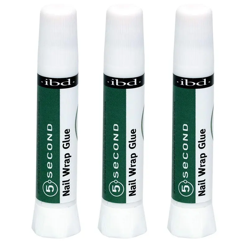 Colle IBD 5 Secondes – Adhérence rapide pour bandes adhésives d’ongles et réparations (3 × 2 g) | Fabriqué aux États‑Unis