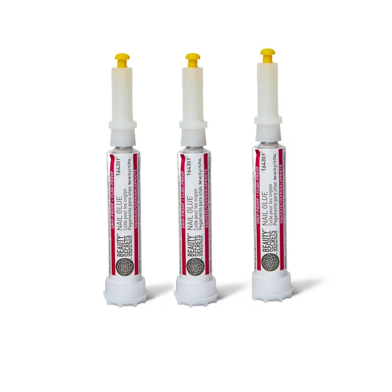 Colle Ongles Beauty Secrets Drip & Clog Proof – Lot de 3
