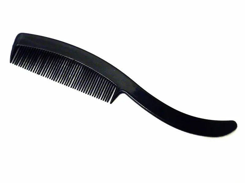 Colonel Ichabod Conk Mini Moustache Peigne – Petit Peigne Noir à Poignée