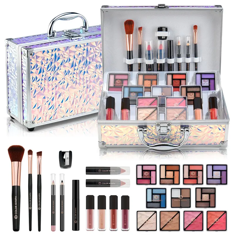 Color Nymph Kit Maquillage Complet – 35 Couleurs, Étui de Voyage