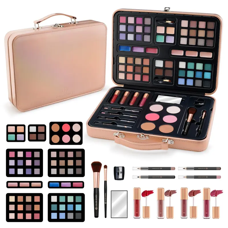 Color Nymph - Trousse de Maquillage Polyvalente pour Adolescentes et Femmes, Non Toxique, Coffret Voyage