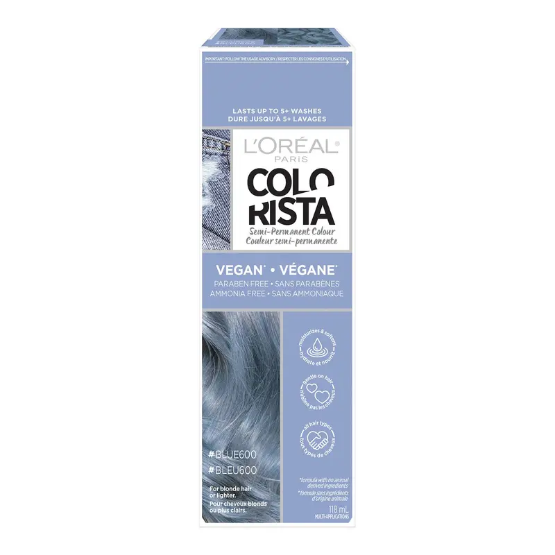 Colorista Bleu — Coloration Semi-Permanente Déposante pour Cheveux Blonds Décolorés | L’Oréal Paris