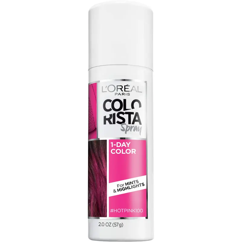 Colorista L’Oréal Paris – Spray colorant temporaire lavable Rose vif (1 jour)