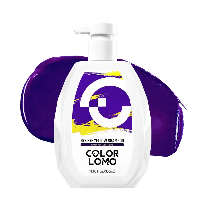 COLORLOMO Shampoing Violet Bye Bye Yellow – Neutralise les reflets jaunes, Sans sulfate