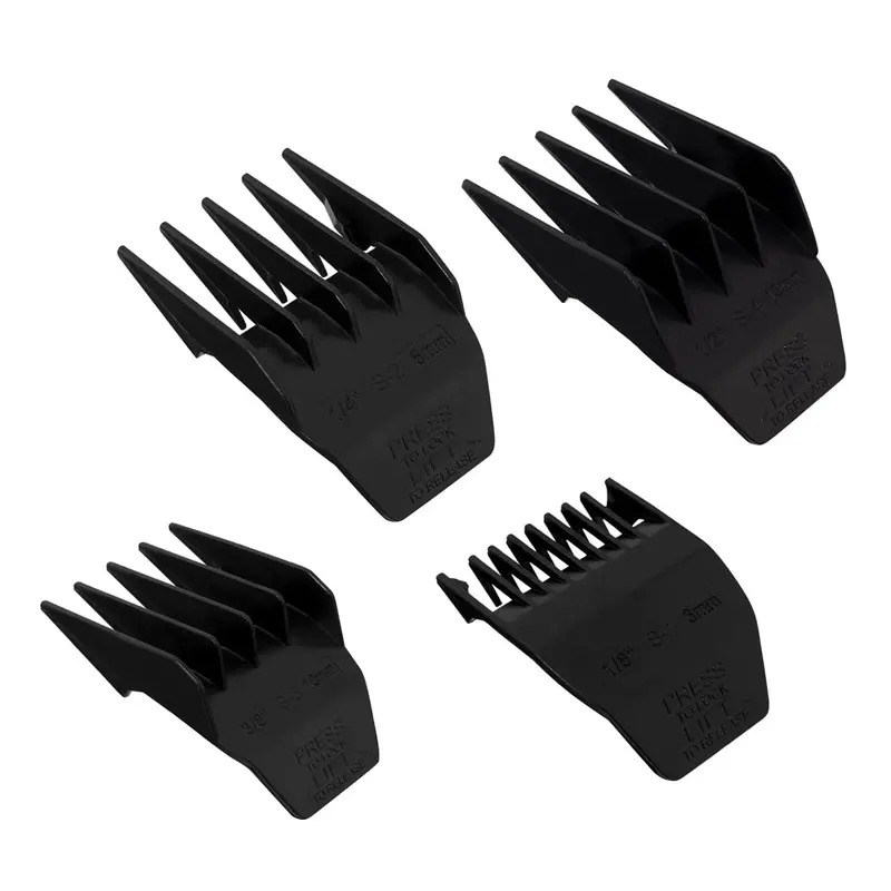 colorski Garde(s) professionnelles pour Wahl Peanut – de 1/8 à 1/2 pouce – Noir – Ensemble 4 pièces