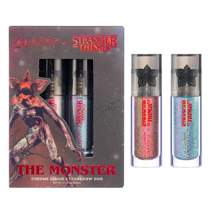ColourPop x Stranger Things Duo d'Ombres Liquides Chromées – The Monster (2 pièces)