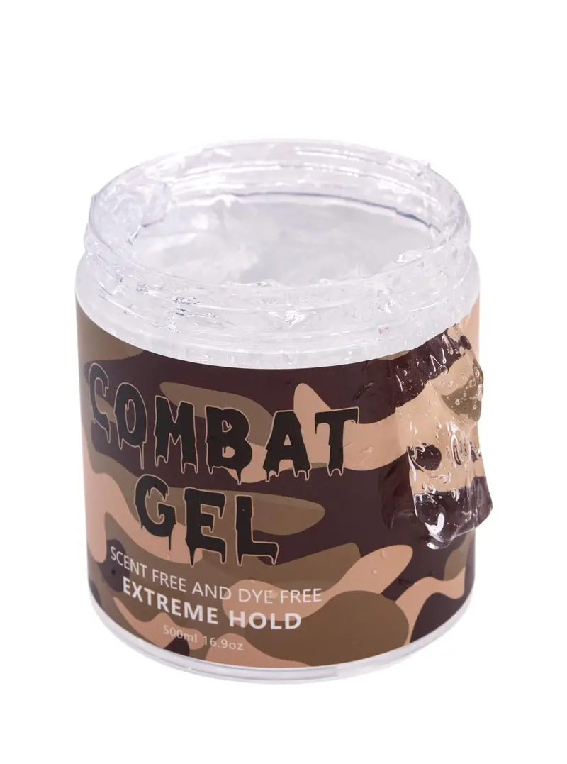 Combat Gel Tenue Extrême – Gel coiffant sans parfum, 500 ml sans alcool, non testé sur les animaux