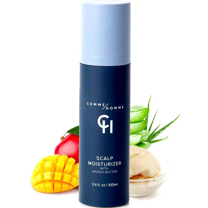 Comme Homme – Soin apaisant cuir chevelu pour hommes chauves | Hydratant, non gras | Aloe, Beurre de mangue & Capislow | 100 ml