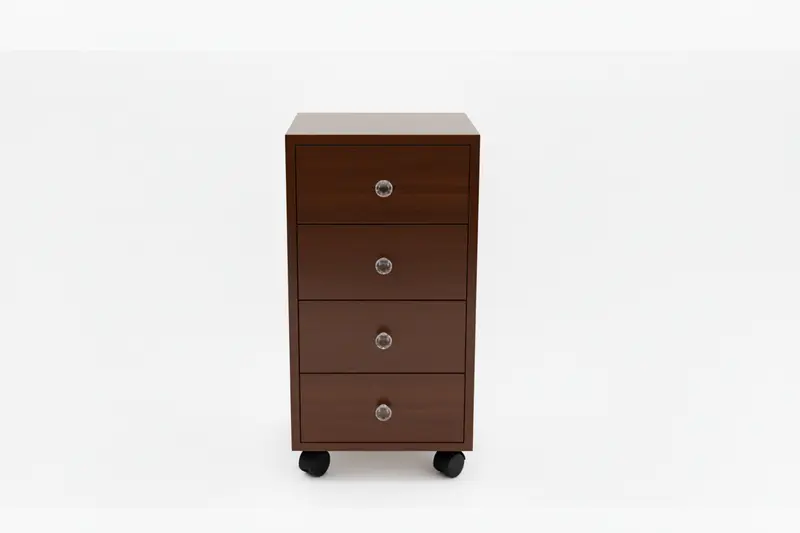 Commode bois  4 tiroirs wengé