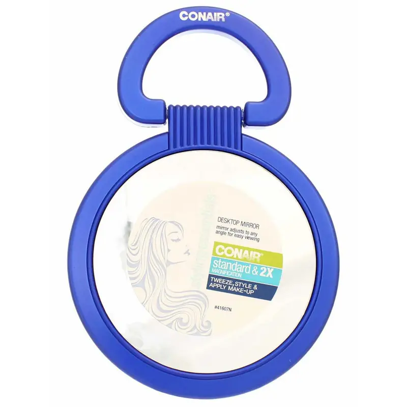 Conair Miroir Rond sur Pied ou à Main – Grossissement 2x, Diamètre 5 pouces
