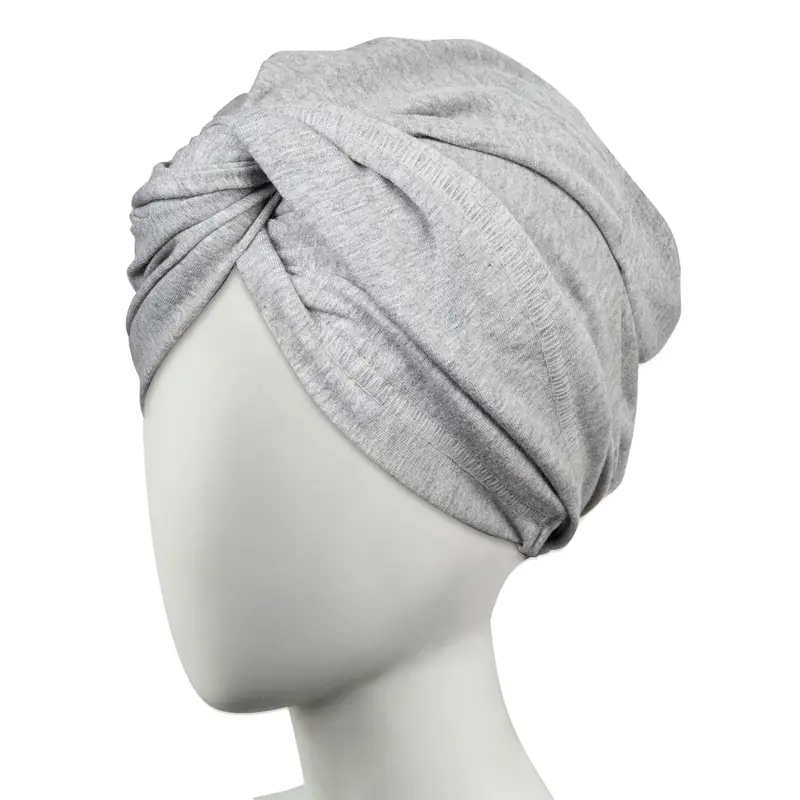 Conair Serviette Cheveux en Coton – Séchage rapide et Boucles Naturelles (Gris)