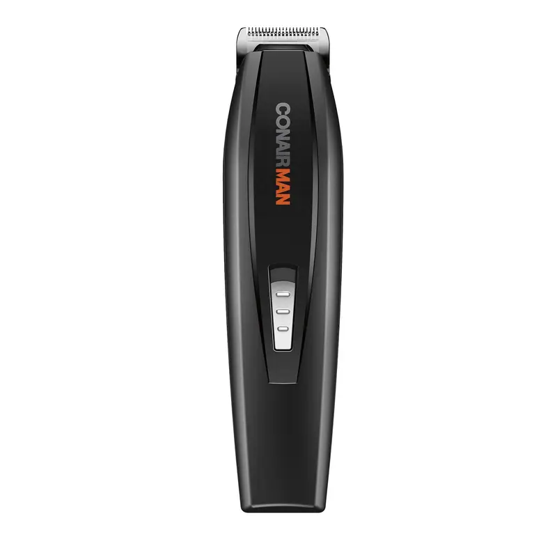 ConairMAN Tondeuse barbe et moustache tout-en-un — kit de toilettage 4 pièces, piles AA, embout nez/ oreilles