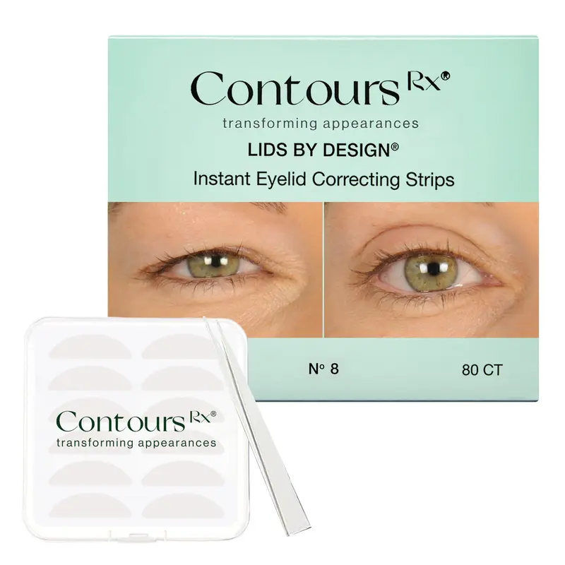 Contours Rx Lids Design N°8 – Bandes de levage des paupières instantanées (sans chirurgie) – 80 bandes