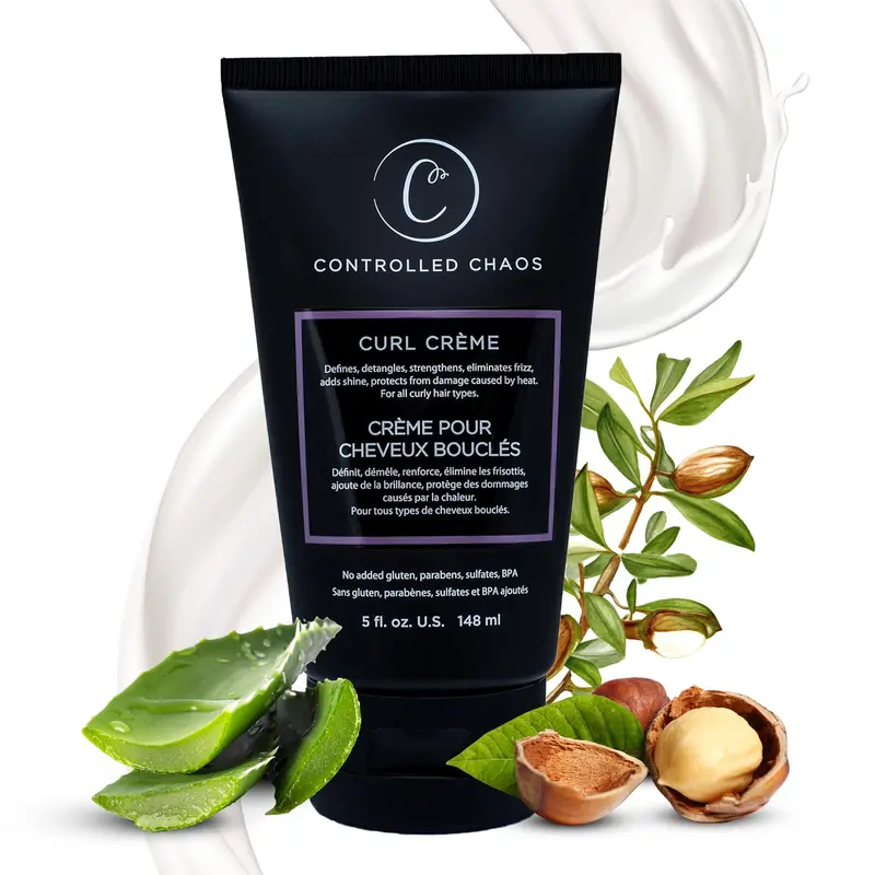 Controlled Chaos Curl Cream – Définition des boucles au beurre de karité, sans sulfates ni parabènes – Fabriqué aux États‑Unis