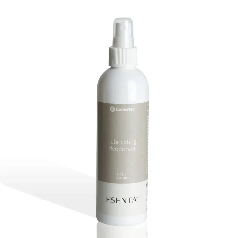 ConvaTec ESENTA Spray Lubrifiant Déodorant – Contrôle des Odeurs et Lubrification pour Poche Ostomie | 8 onces liquides