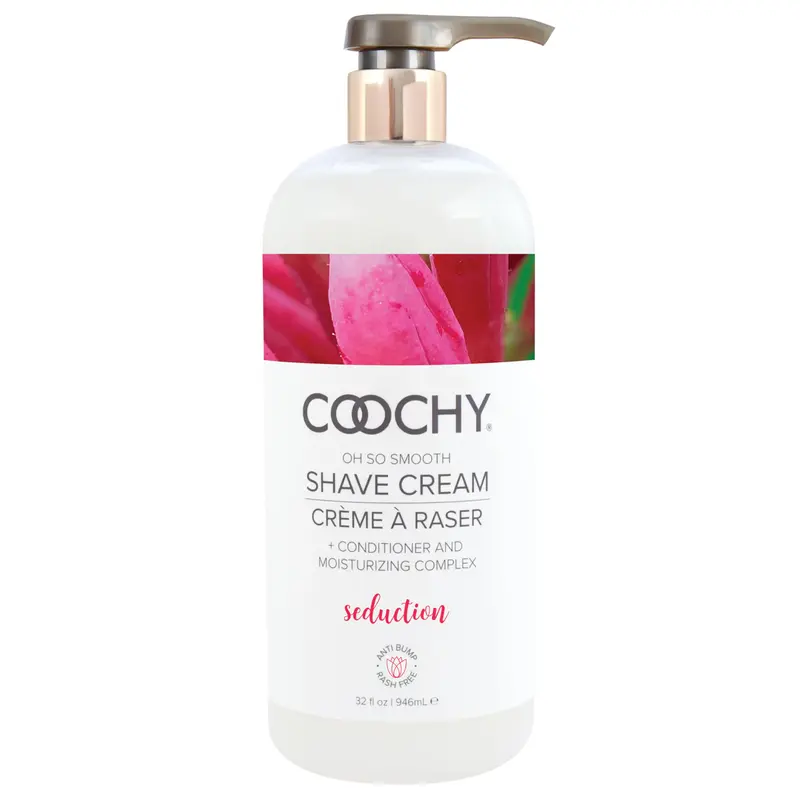 Coochy Crème de Rasage Hydratante – Douce pour bikini, aisselles et jambes – Senteur Seduction – 32 oz
