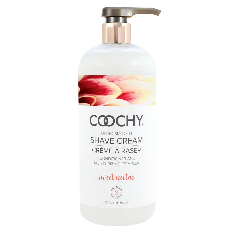 Coochy Crème de Rasage – Lotion hydratante pour zones sensibles – Douceur sans irritation – Nectar Sucré – 946 ml