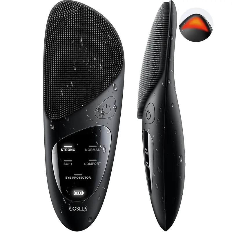COSLUS Brosse Nettoyage Visage en Silicone — 4 Modes, Étanche et Rechargeable
