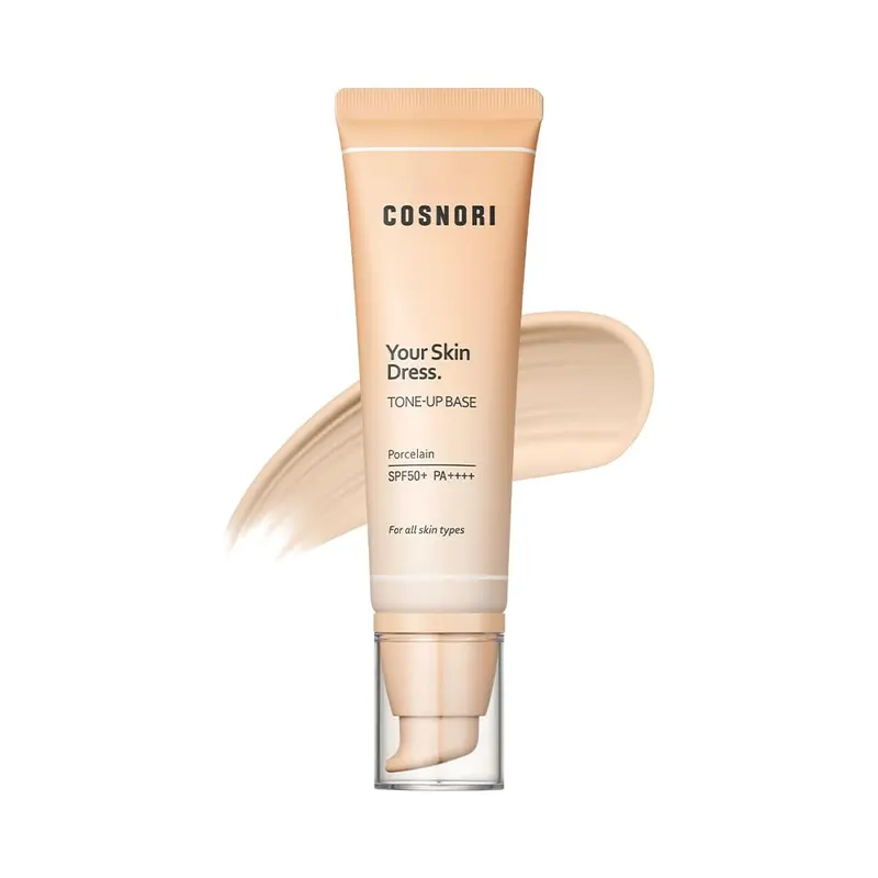COSNORI Votre Base Teint Tonalité – Corrige Pores et Imperfections | Niacinamide – K-Beauty – Teinte Porcelaine pour Tons Froids et Chauds, 50 ml