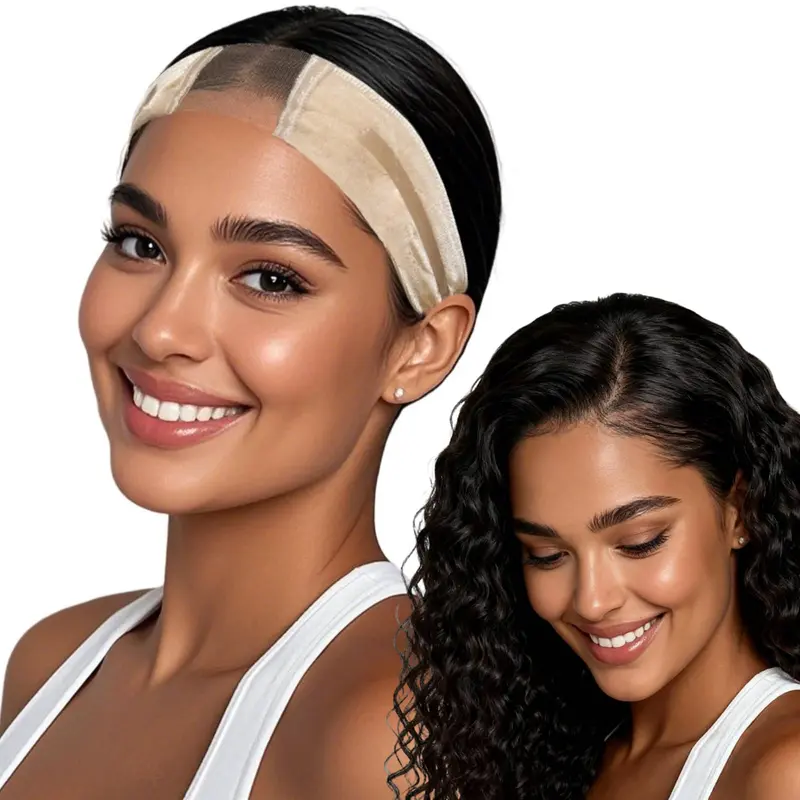 Cospack Wig Grip Band Femmes – Bandeau en silicone anti-glissement avec dentelle centrale et confort des oreilles