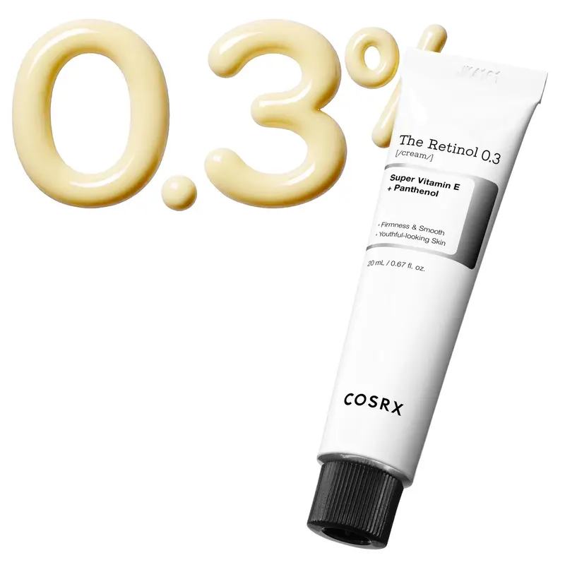 COSRX Crème Rétinol 0,3% – Soin anti-âge pour yeux et cou, 0,67 oz