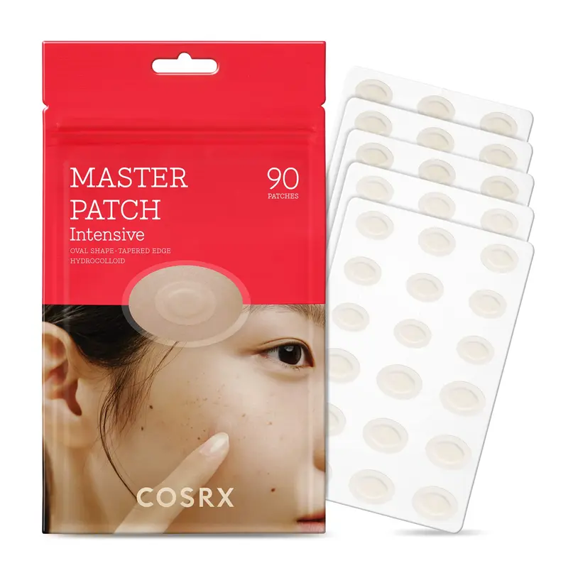 COSRX Master Patch Intensive – Pansement hydrocolloïde ovale au Tea Tree et Acide Salicylique | Soin ciblé des imperfections (90 patchs)