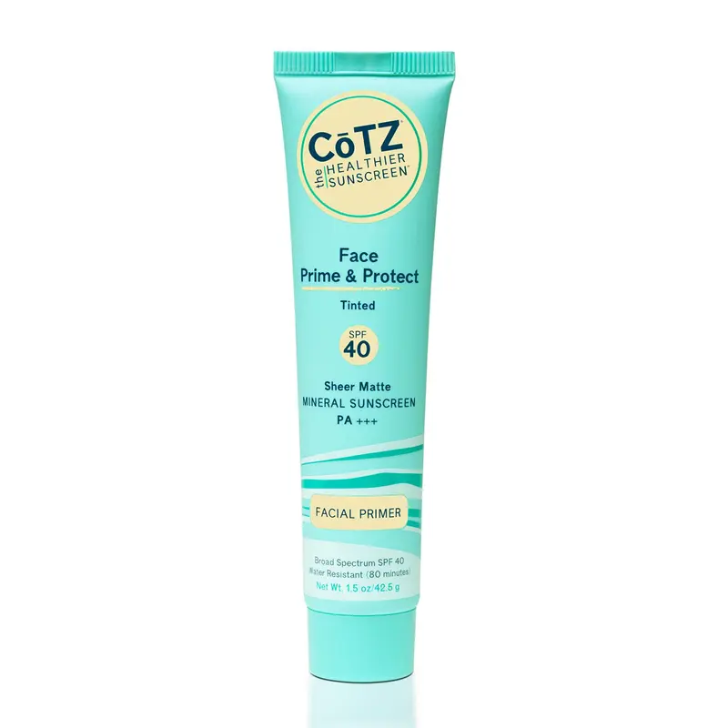 CoTZ Face Prime & Protect – Base teintée minérale SPF40 PA+++ 1,5 oz