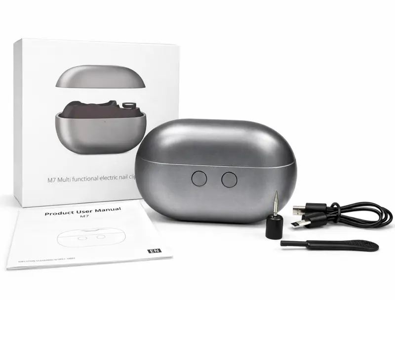 Coupe-ongles électrique 3-en-1 | 2026 LED, USB-C, silencieux – soin des ongles à domicile