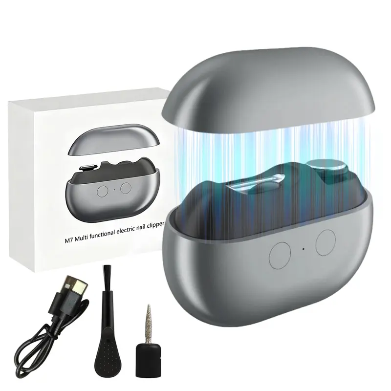 Coupe-ongles électrique pour seniors - 2-en-1 avec LED et rangement | 2026