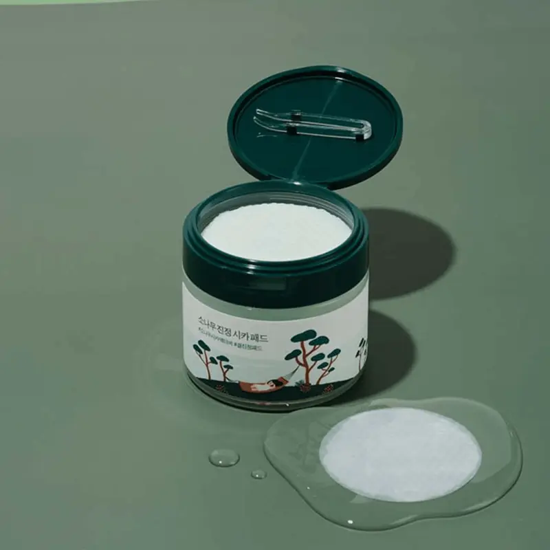 Coussinets apaisants ronds en pin pour laboratoire (50 pièces)