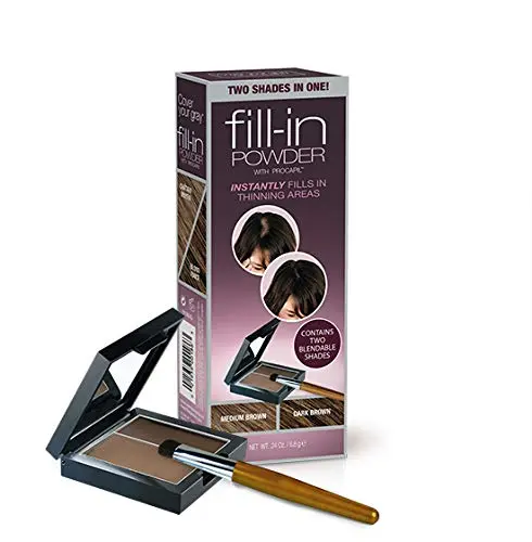 Cover Your Gray Fill In Powder – Marron Moyen / Marron Foncé | Camouflage des cheveux clairsemés