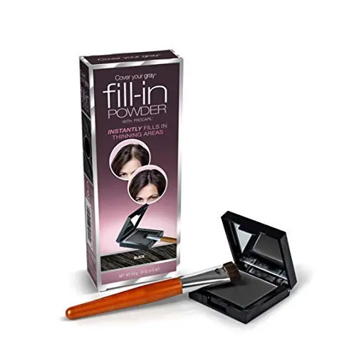 Cover Your Gray Fill In Powder – Noir | Poudre de remplissage cheveux clairsemés