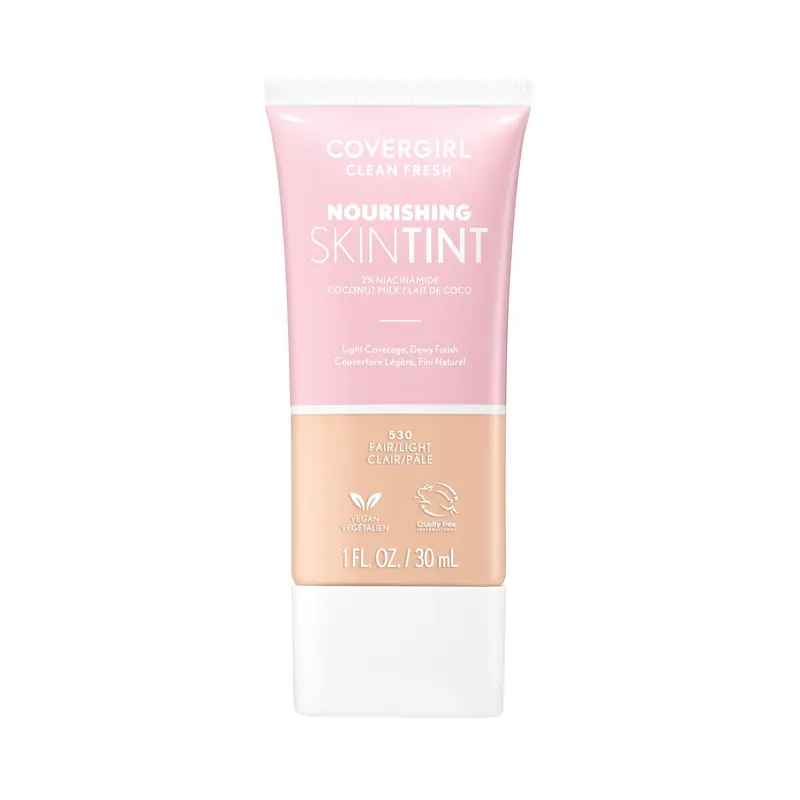 CoverGirl Clean Fresh Skin Tint – Teinte 520 Fair/Light, Hydratant et Végan
