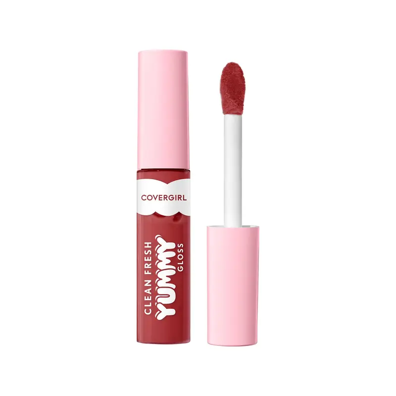 COVERGIRL Clean Fresh Yummy Lip Gloss Sunrise Blush – Hydratant, Brillance Glassy, 0,33 oz