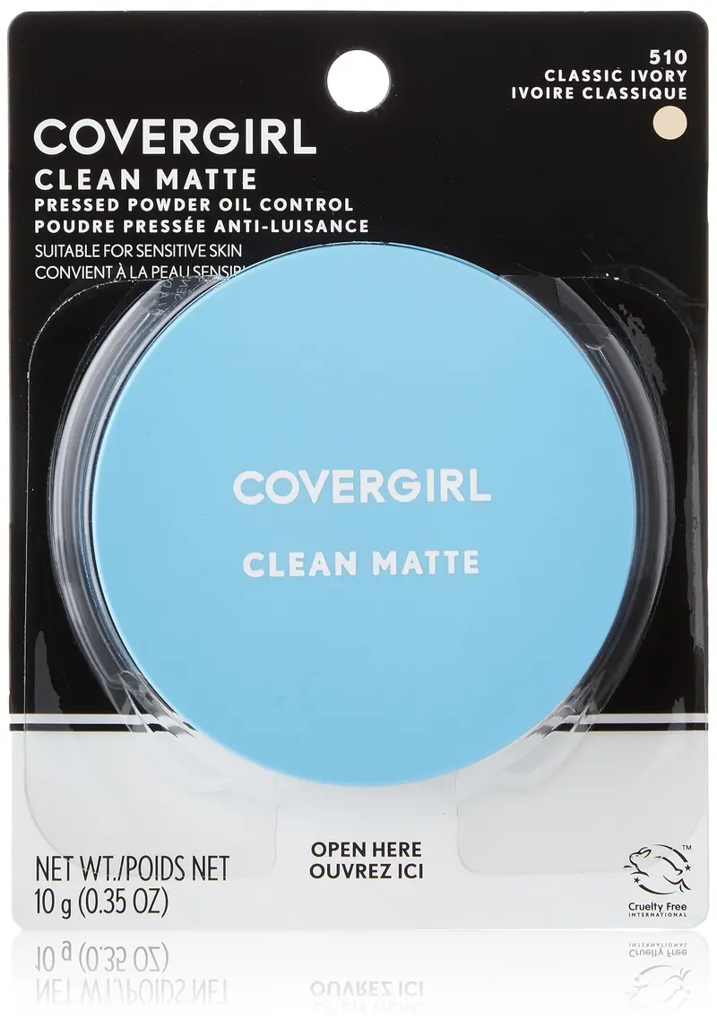 COVERGIRL Clean Matte Poudre Pressée – Contrôle de l’huile et fini mat