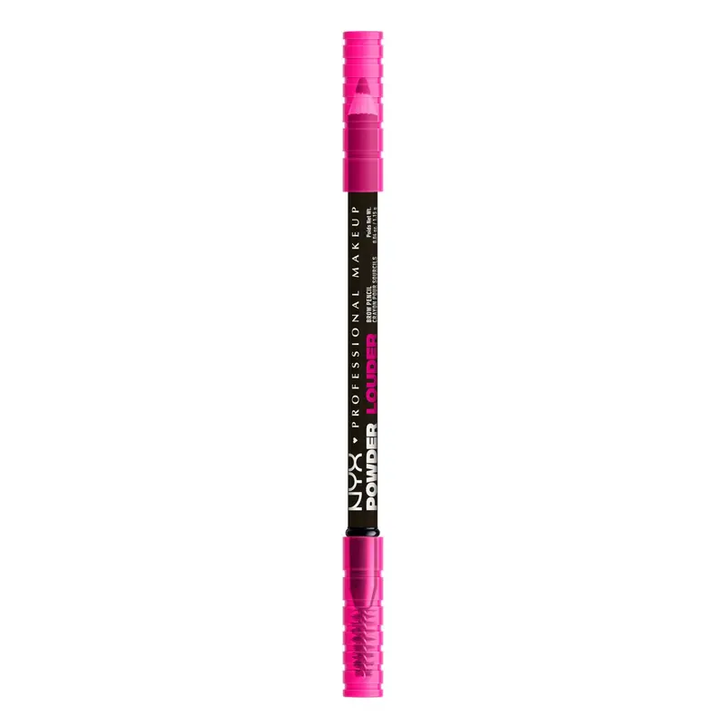 Crayon à sourcils NYX PROFESSIONAL MAKEUP Powder Louder – Volume modulable, tenue 12H, formule végan – Noir