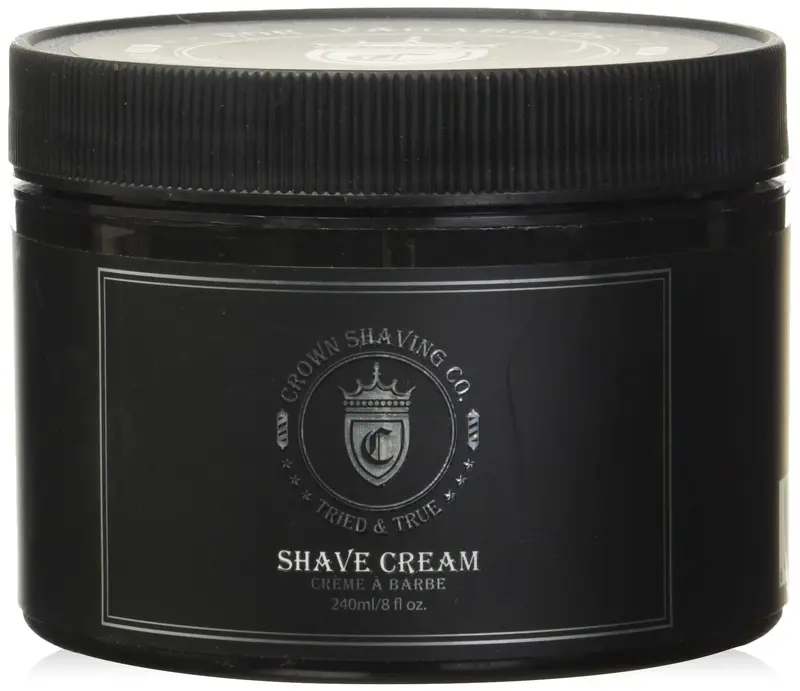 Crème à Rasage Crown Shaving Co – Eucalyptus et Menthe Poivrée, 225 ml