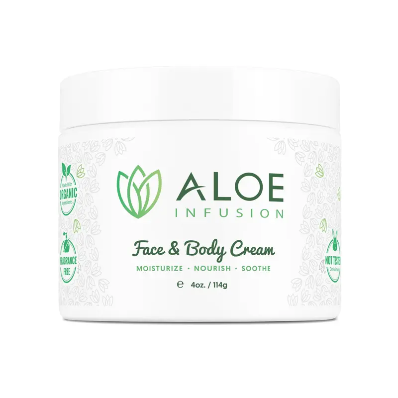 Crème Aloe Infusion Aloe Vera – Hydratation visage & corps pour peau sensible